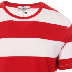 Milne Retro Mod Block Stripe Tee -Fashionable Men's Clothing Store madcap milne tee red white 03 80612.1661261337