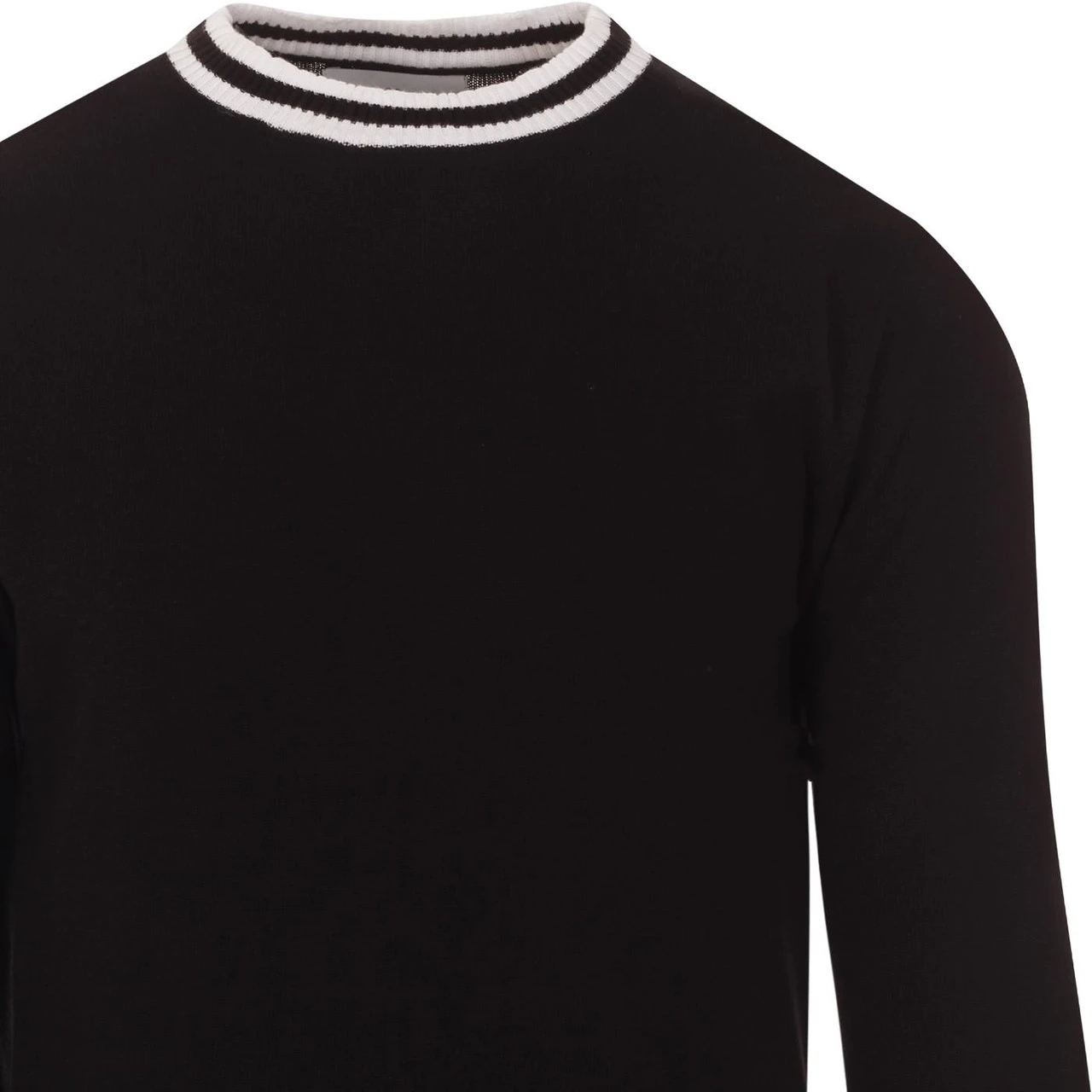 LS Moon Mod Tipped Knit Jumper B/Y 12 LS Moon Mod Tipped Knit Jumper B/Y - Image 12