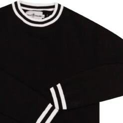 LS Moon Mod Tipped Knit Jumper (F) -Fashionable Men's Clothing Store madcap moon longsleeve top black det2 96707.1661260864 3