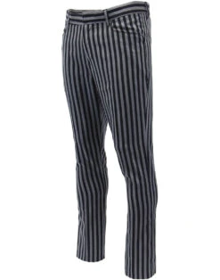 Meadon Mod Boating Stripe Trousers -Fashionable Men's Clothing Store madcap navy grey frogmouth trs 4 57846.1661271422
