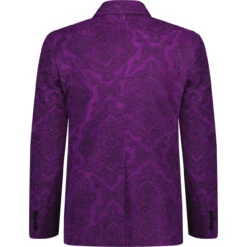Paisley Montana Retro 70s Blazer P -Fashionable Men's Clothing Store madcap paisley cord blazer purple back 95269.1664290861
