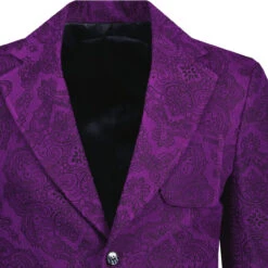 Paisley Montana Retro 70s Blazer P -Fashionable Men's Clothing Store madcap paisley cord blazer purple detal 16662.1664290863