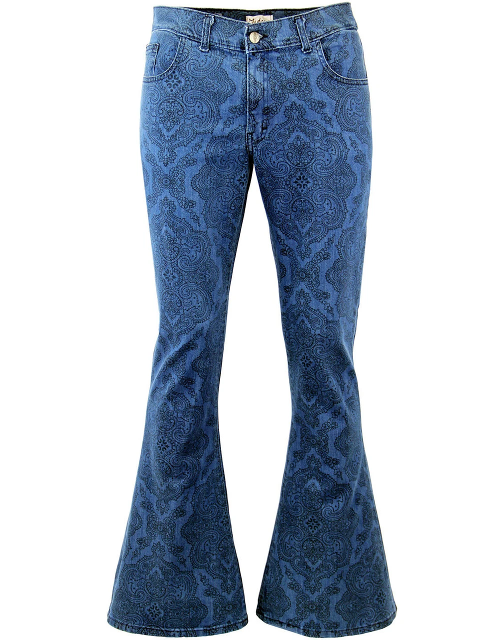 Paisley Rave 70s Denim Bellbottoms 1 Paisley Rave 70s Denim Bellbottoms