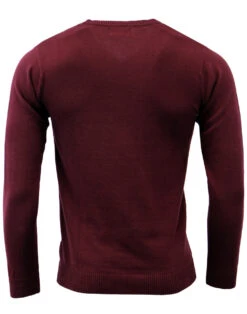 Redford 60s Mod V-Neck Jumper BISON -Fashionable Men's Clothing Store madcap redford jumper maroon 3 28620.1661271338