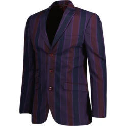 Offbeat 60s Mod Boating Blazer (P) 9 Offbeat 60s Mod Boating Blazer (P) -Fashionable Men's Clothing Store madcap stripe sb boating blazer purple side 66053.1664290794