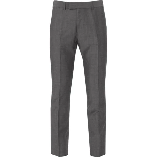 Mohair Tonic Suit Trousers (Silver)