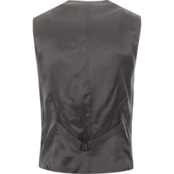 Mohair Tonic Lapel Waistcoat SILVER -Fashionable Men's Clothing Store madcap suit waistcoat silver back 73369.1661265098