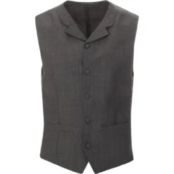 Mohair Tonic Lapel Waistcoat SILVER