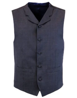 1960s Mod Check Lapel Waistcoat -Fashionable Men's Clothing Store madcap suit waistcoat4 81563.1661271085