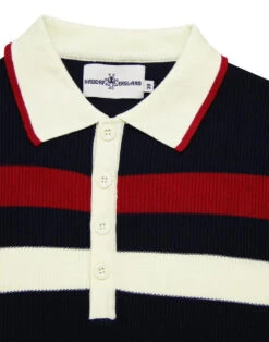 Terry Mod Ribbed Stripe Polo (Z) -Fashionable Men's Clothing Store madcap terry navy close 04031.1661268989 3