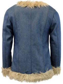 Walrus Retro 60s Denim Afghan Coat -Fashionable Men's Clothing Store madcap walrus denim afghan coat 4 28690.1661271121