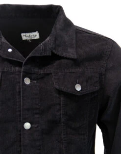 Woburn Retro Mod Cord Western Jacket In Black -Fashionable Men's Clothing Store madcap woburn cord jacket black 4 41339.1661338325