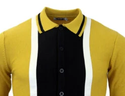 Marriott Suede Mod Polo Cardigan NR -Fashionable Men's Clothing Store madcap england suede marriott mustard3 47969.1661272847