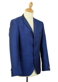 Mohair Tonic 3 Button Suit Jacket B -Fashionable Men's Clothing Store madcap mod mohair suit bright blue5 73788.1661273013