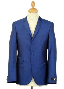 Mohair Tonic 3 Button Suit Jacket B -Fashionable Men's Clothing Store madcap mod mohair suit bright blue7 91182.1661273010