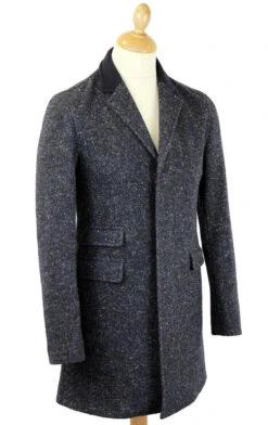 The Regent Mod Donegal Top Coat (G) -Fashionable Men's Clothing Store madcap overcoat blue2 97400.1661273704 1