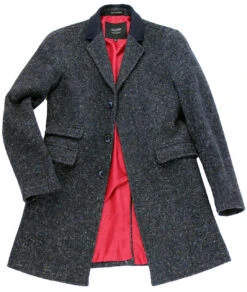 The Regent Mod Donegal Top Coat (N) -Fashionable Men's Clothing Store madcap overcoat blue5 08086.1661273707