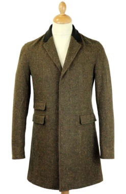 The Regent Mod Donegal Top Coat -Br -Fashionable Men's Clothing Store madcap overcoat brown4 86223.1661273732 2