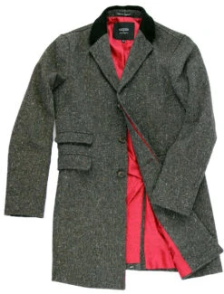 The Regent Mod Donegal Top Coat (G) -Fashionable Men's Clothing Store madcap overcoat grey5 18456.1661273693 1