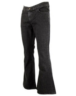Rock Flare Retro 70s Flares (Black) -Fashionable Men's Clothing Store madcap rock flares black stonewash2 39329.1661272641 1