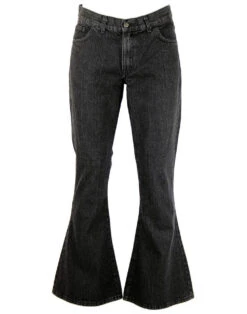 Rock Flare Retro Bellbottom Flares -Fashionable Men's Clothing Store madcap rock flares black stonewash 28103.1661272640 2