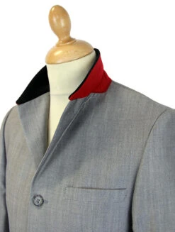 Fab 4 Button Mod Mohair Suit Jacket -Fashionable Men's Clothing Store madcap silver mohair suit jacket3 34253.1661272977