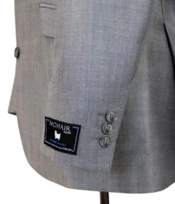 Fab 4 Button Mod Mohair Suit Jacket -Fashionable Men's Clothing Store madcap silver mohair suit jacket4 73178.1661272976