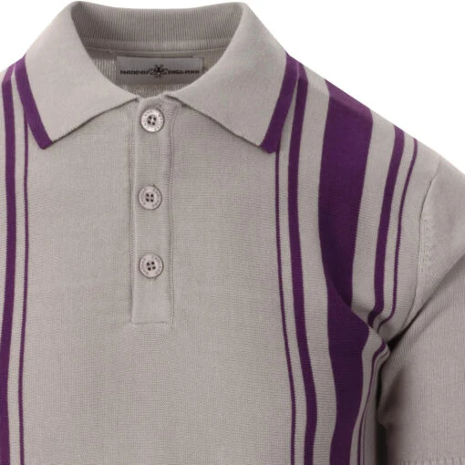 Aftermath Mod Stripe Knit Polo D/IP