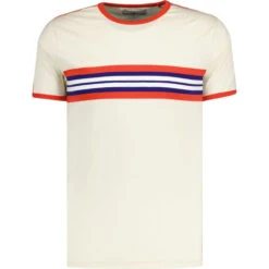 Cassette Retro 70s Stripe Tee -Fashionable Men's Clothing Store madcapeng cassette tshirt white front 17694.1678373635 1