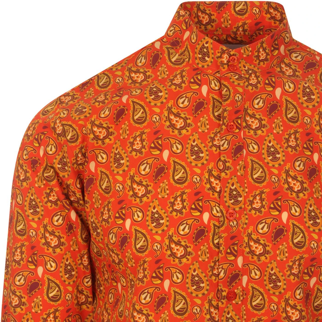 Surbahar Gold Paisley Kaftan Shirt 2 Surbahar Gold Paisley Kaftan Shirt - Image 2