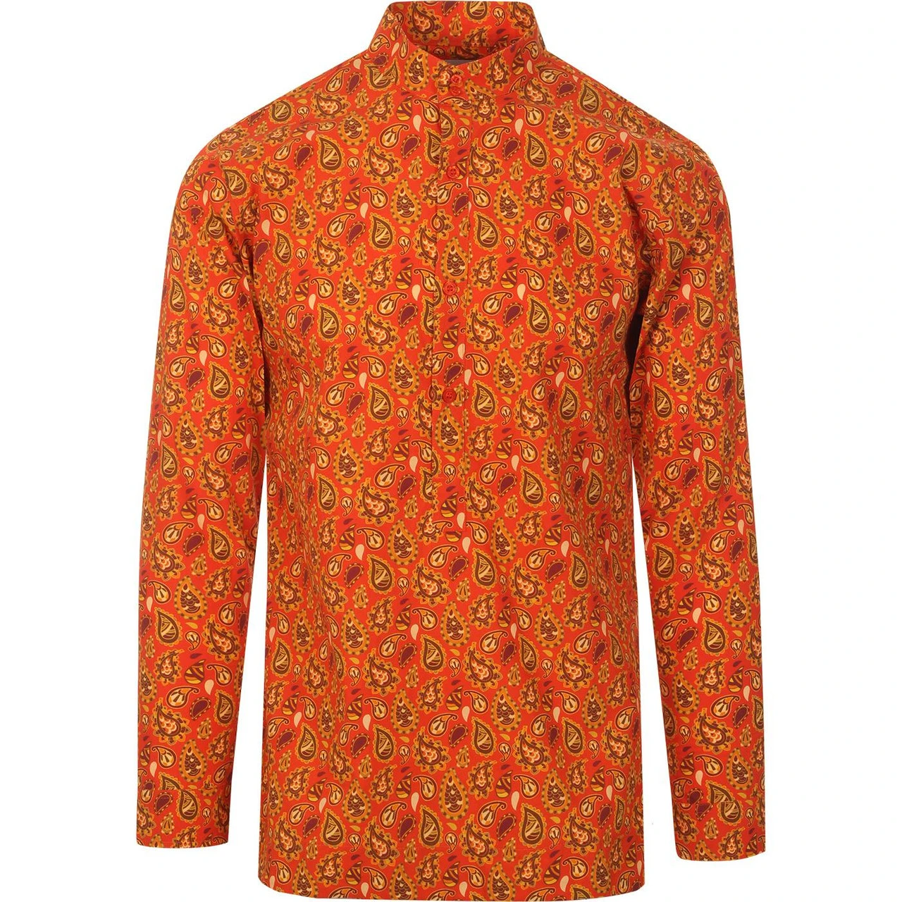 Surbahar Gold Paisley Kaftan Shirt 3 Surbahar Gold Paisley Kaftan Shirt - Image 3
