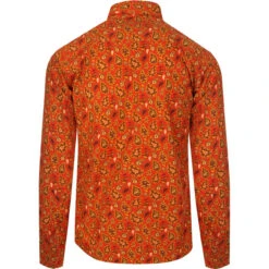 Trip Paisley Gold 60s Mod Shirt
