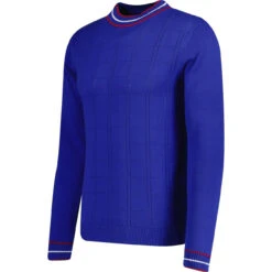 Moore MADCAP Turtleneck Pointelle Knit Jumper (PB) -Fashionable Men's Clothing Store madcapeng poitelle jumper police side 01641.1676647968 3