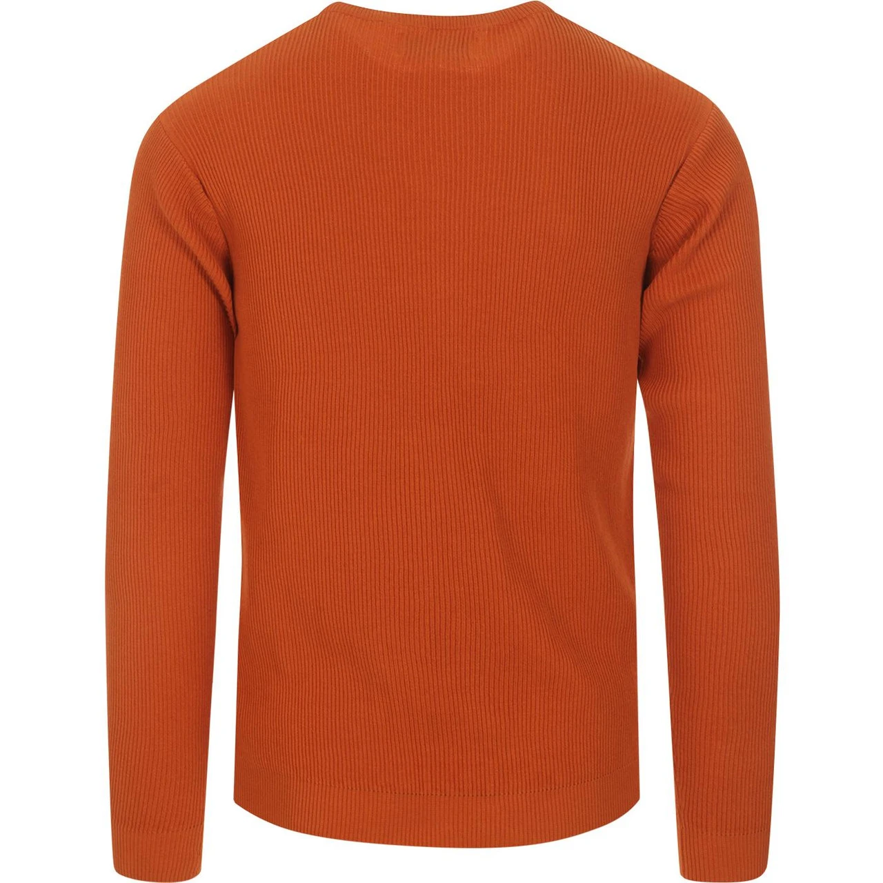 Caine Ribbed Grandad Top (Rust) 5 Caine Ribbed Grandad Top (Rust) - Image 5