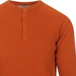 Caine Mod Ribbed Grandad Top (MB) -Fashionable Men's Clothing Store madcapeng ribbed long polo rust detail 33723.1661264057 3
