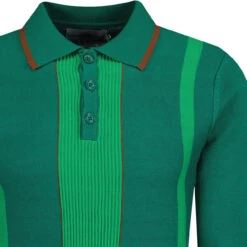 Nova Rib Knit Tonal Stripe Polo TP