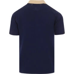 Farlowe Mod Stripe Knit Polo Top -Fashionable Men's Clothing Store madcapeng vertical stipes polo blue back 34131.1661263006 2