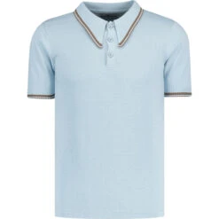 Empire Retro Popcorn Knit Polo (JR) 21 Empire Retro Popcorn Knit Polo (JR) -Fashionable Men's Clothing Store madcapeng waffle knit polo tshirt sky front 01001.1676646672 2