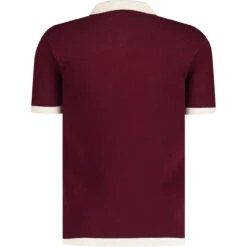 Firebird Mod Waffle Stripe Polo B -Fashionable Men's Clothing Store madcapengland firebird polo zinfandel back 70499.1687259719 1