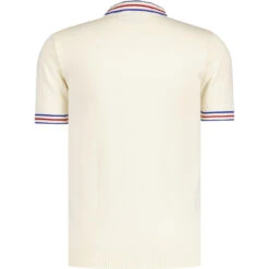 Wilson MADCAP Mod Turtleneck Pointelle Knit Top WW -Fashionable Men's Clothing Store madcapengland vneck pointelle tshirt white back 90214.1676647001 2