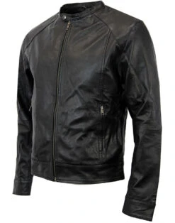 Fashionable Men's Clothing Store 14 'Rebel Racer' - Retro Indie Leather Racing Jacket