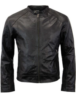 'Rebel Racer' - Retro Indie Leather Racing Jacket -Fashionable Men's Clothing Store rebel racer jacket 4 62687.1666958763